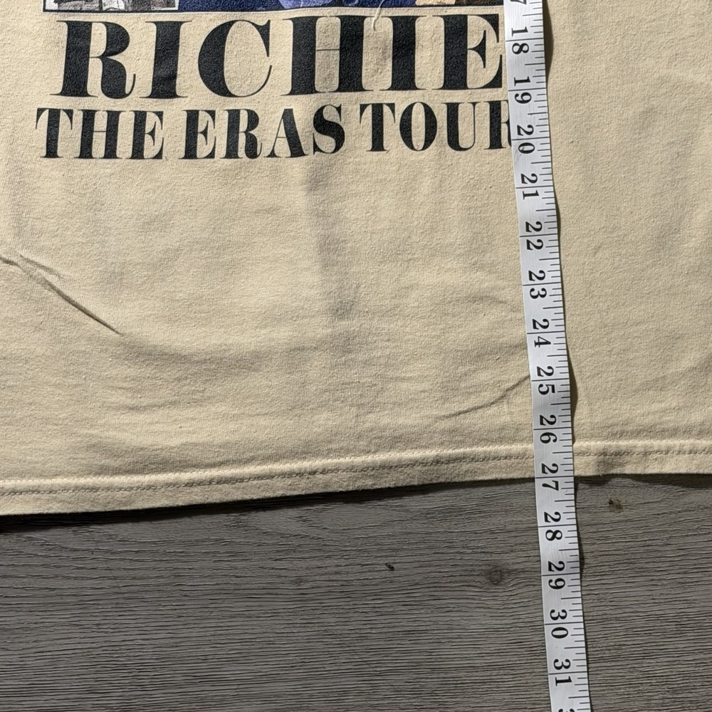 Richie The Eras Tour T Shirt Mens Large Beige Graphic Tee Funny Parody Shirt - Picture 4 of 6